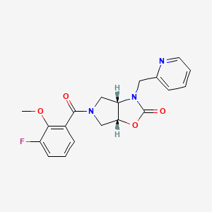 (3aS*,6aR*)-5-(3-fluoro-2-methoxybenzoyl)-3-(pyridin-2-ylmethyl)hexahydro-2H-pyrrolo[3,4-d][1,3]oxazol-2-one