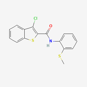 3-chloro-N-[2-(methylthio)phenyl]-1-benzothiophene-2-carboxamide