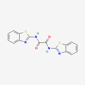 molecular formula C16H10N4O2S2 B5401386 N,N'-bis(1,3-benzothiazol-2-yl)ethanediamide 