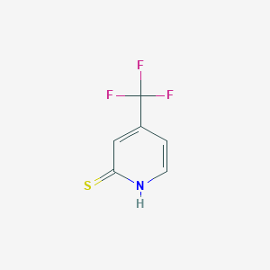 molecular formula C6H4F3NS B054014 4-(三氟甲基)吡啶-2-硫醇 CAS No. 121307-79-7