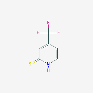 molecular formula C6H4F3NS B054014 4-(Trifluormethyl)pyridin-2-thiol CAS No. 121307-79-7