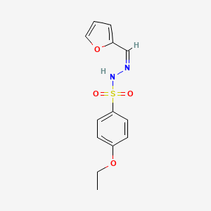 molecular formula C13H14N2O4S B5401406 4-ethoxy-N'-(2-furylmethylene)benzenesulfonohydrazide 