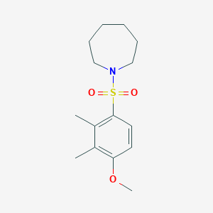 molecular formula C15H23NO3S B5401460 1-[(4-methoxy-2,3-dimethylphenyl)sulfonyl]azepane 