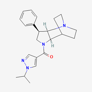 (3R*,3aR*,7aR*)-1-[(1-isopropyl-1H-pyrazol-4-yl)carbonyl]-3-phenyloctahydro-4,7-ethanopyrrolo[3,2-b]pyridine