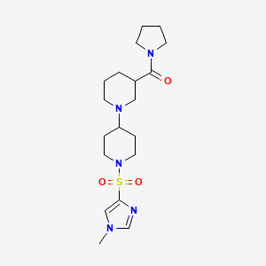 1'-[(1-methyl-1H-imidazol-4-yl)sulfonyl]-3-(pyrrolidin-1-ylcarbonyl)-1,4'-bipiperidine