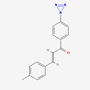 3-(4-methylphenyl)-1-[4-(1H-triaziren-1-yl)phenyl]-2-propen-1-one