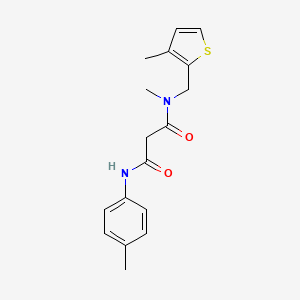 N-methyl-N'-(4-methylphenyl)-N-[(3-methyl-2-thienyl)methyl]malonamide