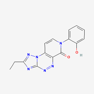 molecular formula C15H12N6O2 B5401526 2-ethyl-7-(2-hydroxyphenyl)pyrido[4,3-e][1,2,4]triazolo[5,1-c][1,2,4]triazin-6(7H)-one 