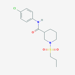 N-(4-chlorophenyl)-1-(propylsulfonyl)-3-piperidinecarboxamide