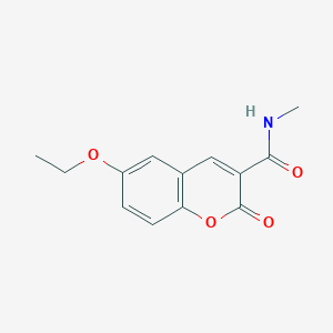 molecular formula C13H13NO4 B5401587 6-ethoxy-N-methyl-2-oxo-2H-chromene-3-carboxamide 