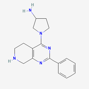 1-(2-phenyl-5,6,7,8-tetrahydropyrido[3,4-d]pyrimidin-4-yl)pyrrolidin-3-amine