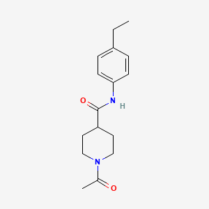 1-acetyl-N-(4-ethylphenyl)-4-piperidinecarboxamide