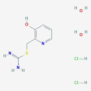 molecular formula C7H15Cl2N3O3S B5401608 (3-hydroxy-2-pyridinyl)methyl imidothiocarbamate dihydrochloride dihydrate 