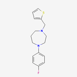 molecular formula C16H19FN2S B5401631 1-(4-fluorophenyl)-4-(2-thienylmethyl)-1,4-diazepane 