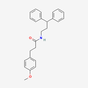 molecular formula C25H27NO2 B5401643 N-(3,3-diphenylpropyl)-3-(4-methoxyphenyl)propanamide 