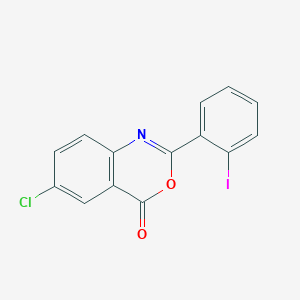 molecular formula C14H7ClINO2 B5401653 6-chloro-2-(2-iodophenyl)-4H-3,1-benzoxazin-4-one 