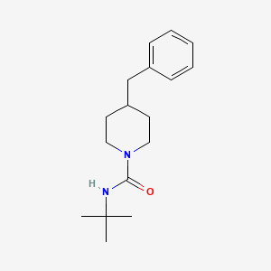 molecular formula C17H26N2O B5401686 4-benzyl-N-(tert-butyl)-1-piperidinecarboxamide 