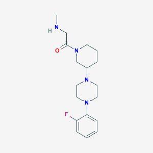 molecular formula C18H27FN4O B5401718 (2-{3-[4-(2-fluorophenyl)-1-piperazinyl]-1-piperidinyl}-2-oxoethyl)methylamine dihydrochloride 