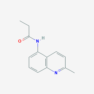 molecular formula C13H14N2O B5401739 N-(2-methylquinolin-5-yl)propanamide 