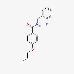 molecular formula C18H20FNO2 B5401761 4-butoxy-N-(2-fluorobenzyl)benzamide 
