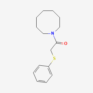 molecular formula C15H21NOS B5401782 1-[(phenylthio)acetyl]azocane 