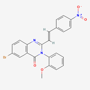 6-bromo-3-(2-methoxyphenyl)-2-[2-(4-nitrophenyl)vinyl]-4(3H)-quinazolinone