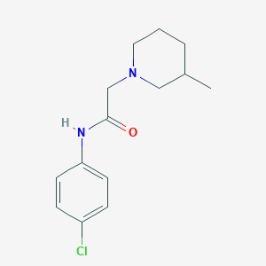 molecular formula C14H19ClN2O B5401892 N-(4-chlorophenyl)-2-(3-methyl-1-piperidinyl)acetamide 