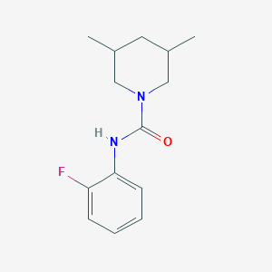 molecular formula C14H19FN2O B5401928 N-(2-fluorophenyl)-3,5-dimethyl-1-piperidinecarboxamide 