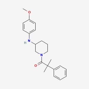 N-(4-methoxyphenyl)-1-(2-methyl-2-phenylpropanoyl)-3-piperidinamine