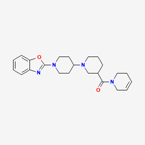 molecular formula C23H30N4O2 B5402199 1'-(1,3-benzoxazol-2-yl)-3-(3,6-dihydropyridin-1(2H)-ylcarbonyl)-1,4'-bipiperidine 