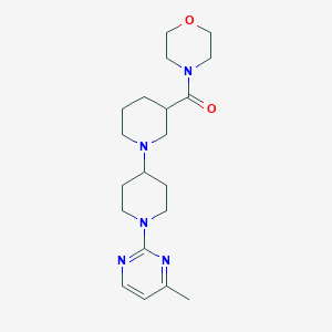 molecular formula C20H31N5O2 B5402284 1'-(4-methylpyrimidin-2-yl)-3-(morpholin-4-ylcarbonyl)-1,4'-bipiperidine 