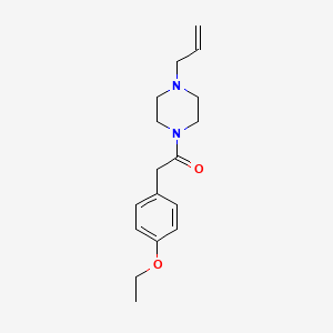 molecular formula C17H24N2O2 B5402345 1-allyl-4-[(4-ethoxyphenyl)acetyl]piperazine 