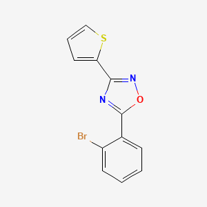 molecular formula C12H7BrN2OS B5402445 5-(2-bromophenyl)-3-(2-thienyl)-1,2,4-oxadiazole 