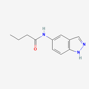 molecular formula C11H13N3O B5402453 N-1H-indazol-5-ylbutanamide 