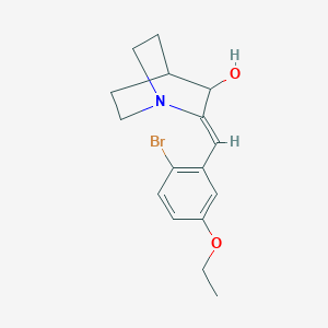 molecular formula C16H20BrNO2 B5402478 2-(2-bromo-5-ethoxybenzylidene)quinuclidin-3-ol 