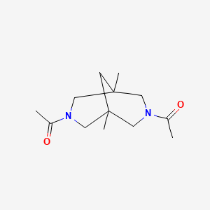 molecular formula C13H22N2O2 B5402503 3,7-diacetyl-1,5-dimethyl-3,7-diazabicyclo[3.3.1]nonane 