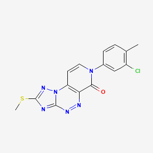 molecular formula C15H11ClN6OS B5402613 7-(3-chloro-4-methylphenyl)-2-(methylthio)pyrido[4,3-e][1,2,4]triazolo[5,1-c][1,2,4]triazin-6(7H)-one 