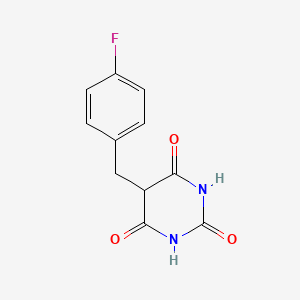 molecular formula C11H9FN2O3 B5402649 5-(4-fluorobenzyl)-2,4,6(1H,3H,5H)-pyrimidinetrione 