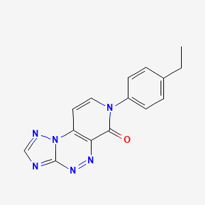molecular formula C15H12N6O B5402662 7-(4-ethylphenyl)pyrido[4,3-e][1,2,4]triazolo[5,1-c][1,2,4]triazin-6(7H)-one 