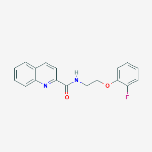 molecular formula C18H15FN2O2 B5402751 N-[2-(2-fluorophenoxy)ethyl]-2-quinolinecarboxamide 