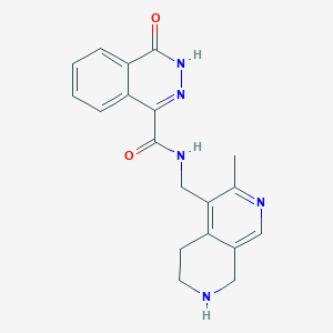 molecular formula C19H19N5O2 B5402777 N-[(3-methyl-5,6,7,8-tetrahydro-2,7-naphthyridin-4-yl)methyl]-4-oxo-3,4-dihydro-1-phthalazinecarboxamide 