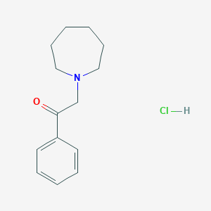 molecular formula C14H20ClNO B5402805 2-(1-azepanyl)-1-phenylethanone hydrochloride 
