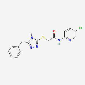 molecular formula C17H16ClN5OS B5402856 2-[(5-benzyl-4-methyl-4H-1,2,4-triazol-3-yl)thio]-N-(5-chloro-2-pyridinyl)acetamide 