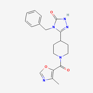 molecular formula C19H21N5O3 B5402881 4-benzyl-5-{1-[(4-methyl-1,3-oxazol-5-yl)carbonyl]-4-piperidinyl}-2,4-dihydro-3H-1,2,4-triazol-3-one 