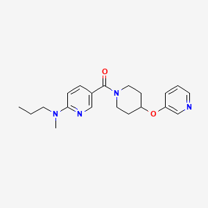 molecular formula C20H26N4O2 B5402887 N-methyl-N-propyl-5-{[4-(pyridin-3-yloxy)piperidin-1-yl]carbonyl}pyridin-2-amine 