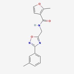 molecular formula C16H15N3O3 B5402980 2-methyl-N-{[3-(3-methylphenyl)-1,2,4-oxadiazol-5-yl]methyl}-3-furamide 