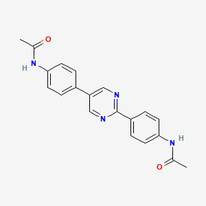 molecular formula C20H18N4O2 B5402993 N,N'-(2,5-pyrimidinediyldi-4,1-phenylene)diacetamide 