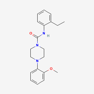 molecular formula C20H25N3O2 B5403013 N-(2-ethylphenyl)-4-(2-methoxyphenyl)-1-piperazinecarboxamide 