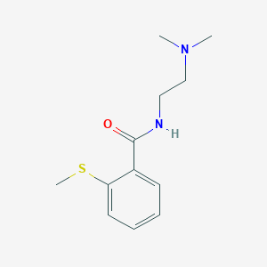 molecular formula C12H18N2OS B5403104 N-[2-(dimethylamino)ethyl]-2-(methylthio)benzamide 