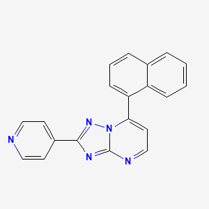 molecular formula C20H13N5 B5403110 7-(1-naphthyl)-2-(4-pyridinyl)[1,2,4]triazolo[1,5-a]pyrimidine 
